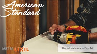 How to Install an Alcove Tub by American Standard [upl. by Melbourne]