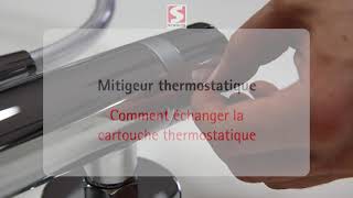 Echanger une cartouche thermostatique  SCHULTE [upl. by Sabanrab]