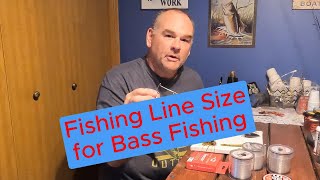 Fishing Line Size for Bass Fishing  Bass Fishing Tips [upl. by Yeclehc506]