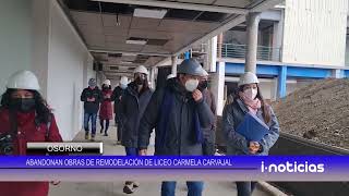 Abandonan obras de remodelación del Liceo Carmela Carvajal de Osorno [upl. by Luise]