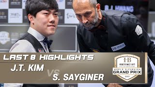 Hotel Inter burgo Wonju W3GP 2021 Last 8  KIM Jun Tae KOR vs Semih SAYGINER TUR HL [upl. by Noyar]