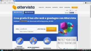 Tutorial 1  Come creare un sito web gratis su Altervista [upl. by Loreen815]