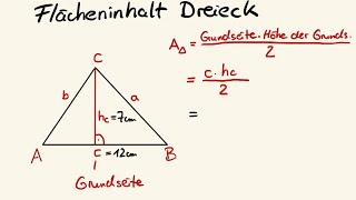 Flächeninhalt für Dreieck [upl. by Anis429]