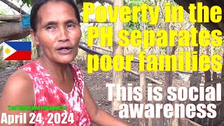 Poverty in the Philippines Separates Poor Filipino Families The Philippine Society Giving Help Vid [upl. by Odnomar]