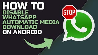 How to DISABLE WHATSAPP AUTOMATIC MEDIA DOWNLOAD 2024 [upl. by Binah]