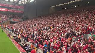 Sadio Manés song after his goal vs Crystal Palace at Anfield 18092021 [upl. by Esened]