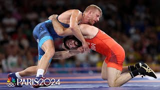 Kyle Dake brings bronze to United States in mens freestyle 74kg wrestling class  Paris Olympics [upl. by Gnoud]