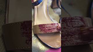 Making Glitter Shoes velveteenbazaar artsandcrafts glitter fashion [upl. by Yenittirb]