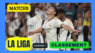 CLASSEMENT LIGA JOURNEE 7 20232024 [upl. by Anieral]