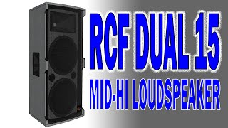 RCF Dual 15 MidHi Enclosure Design [upl. by Eiramlatsyrk]