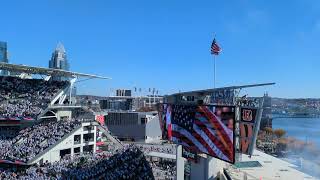 Zach Top National Anthem with flyover October 28 2024  Cincinnati Bengals vs Philadelphia Eagles [upl. by Drusi187]