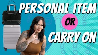 Personal Item or Carryon bag What is the difference [upl. by Arette545]