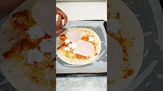 Tortilla pizza 🍕 pizza food recipe youtubeshorts shorts [upl. by Shaddock395]