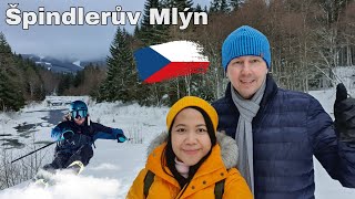 Day trip to ski resort town Špindlerův Mlýn Czech Republic [upl. by Warfold]