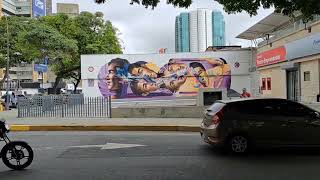 📹Mural quotLa Constanciaquot Municipio Chacao Caracas  Venezuela Artista Badsura 🎨 [upl. by Aikahc]