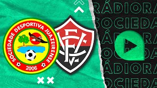 Juazeirense x Vitória  Copa do Nordeste  2024  Rádio Sociedade [upl. by Joceline]