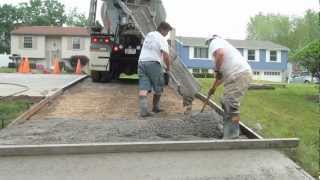 How to Pour a Concrete Driveway [upl. by Eninahs443]