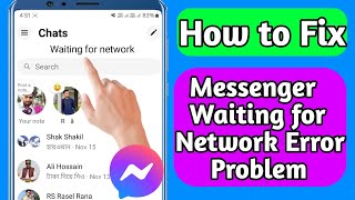 How to Fix Messenger Waiting for Network Error Problem Easy Method [upl. by Goober198]