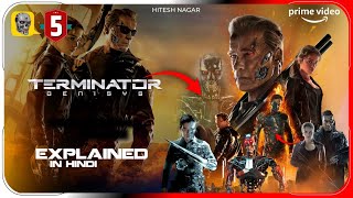 Terminator Genisys 2015 Film Explained In Hindi  Disney Hotstar Movies In हिंदी  Hitesh Nagar [upl. by Osswald]