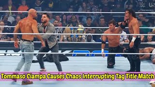 Tommaso Ciampa Causes Chaos Interrupting Tag Title Match During WWE SmackDown [upl. by Vitek]