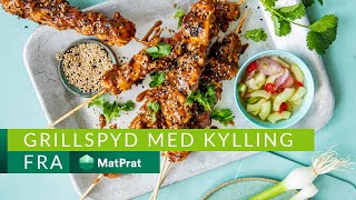 Kyllingspyd med satay  TRIKS  MatPrat [upl. by Lanaj779]