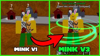 How to get Race quotMinkRabbit Race Upgrade to V3quot  Blox Fruits 2022 Beginners Guide [upl. by Nairrot169]