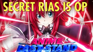 SECRET HYBRID RIAS IS OP ANIME LAST STAMD SHOWCASE [upl. by Fitzpatrick]