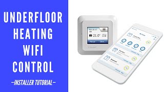 Heat Mat Underfloor Heating Smart Thermostat Installation [upl. by Kcirtemed309]