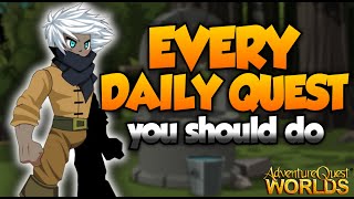 AQW EVERY DAILY QUEST YOU SHOULD DO 2023 [upl. by Amethist819]