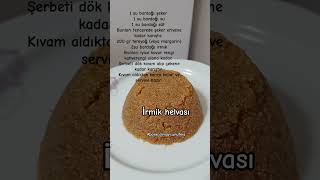 İrmik helvası🤩 food yemektarifleri hamurişi tatlıtarifleri irmikhelvası şerbetlitatlıtarifleri [upl. by Sobmalarah]