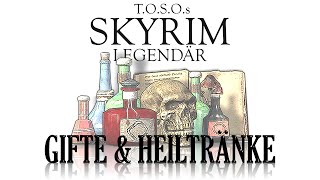 Skyrim Gifte Heiltränke Zaubertränke mit mind 2 Effekten Wirkungen Legendär Alchemie [upl. by Baptlsta489]