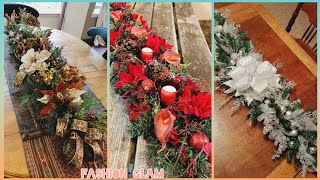 Arrangements For Dining TableChristmas Table Decor amp Floral Candle Centerpieces [upl. by Ennelram]