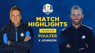 Poulter vs Johnson  Ryder Cup Sunday Singles Highlights [upl. by Wentworth]