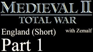 Lets Play Medieval 2 Total War  Part 1 England Short BLIND [upl. by Erastes720]