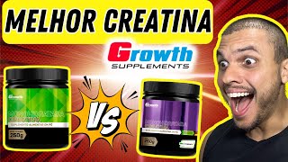 CREATINA MONOHIDRATADA OU CREAPURE QUAL A MELHOR CREATINA DA GROWTH [upl. by Alcus]