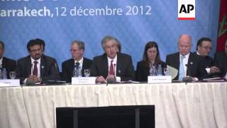 Burns Hague Westerwelle Fabius at quotFriends of Syrian Peoplequot summit [upl. by Veradi]