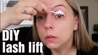 JE EIGEN WIMPERS LIFTEN met een DIY lash lift kit van Iconsign  REVIEW  Eerste ervaring [upl. by Ardnaik]