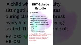 Preguntas de practica para el examen de RBT [upl. by Sicular]