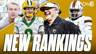 NEW College Football Playoff Rankings  Oregon 1  Georgia SURGING  Where Is Texas Miami [upl. by Aiem]