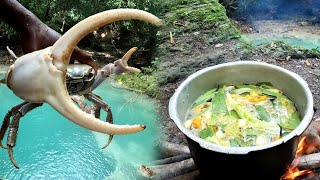 Crab Season in Jamaica  Land Crab Catch Clean ñ Cook  Cooking Spicy Boil Crabs w My Subscriber🇯🇲 [upl. by Omland]