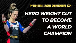 Losing 4 kg in 5 days and winning gold  IPF Equipped Bench Press World Championships 2024 [upl. by Kramer439]