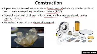 Piezoelectric transducers  Working Advantages Disadvantages Application of Piezoelectric transducer [upl. by Alehc]