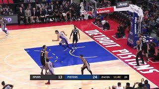 2nd Quarter One Box Video Detroit Pistons vs San Antonio Spurs [upl. by Ellenohs]