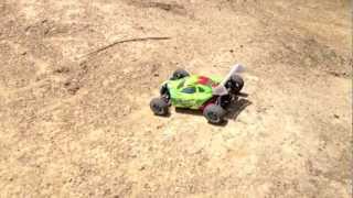 HSP 110 XSTR Brushless 4WD RC Pro Version Buggy  BMX TRACK RAW FOOTAGE [upl. by Nnylarat]