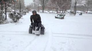 Dylans Segway Wheelchair in Snow [upl. by Eessej897]