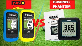 IZZO SWAMI 6000 VS BUSHNELL PHANTOM REVIEW BEST GOLF GPS IN 2023  HOW TO USE A BUSHNELL PHANTOM [upl. by Ainirtac]