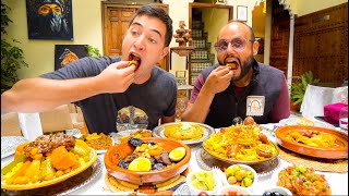 25 Moroccan STREET FOODS Across Morocco FES Kebabs MARRAKESH Tagine  SAHARA Couscous [upl. by Halfdan697]