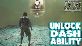 Star Wars  Jedi Survivor  How to UNLOCK DASH ABILITY Pilgrims Sanctuary [upl. by Oirretno]