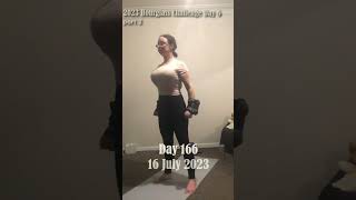 Day 166 Chloe Ting Transformation amp Weight Loss Challenge 2023 Motivation 💚 part 2 [upl. by Roinuj]