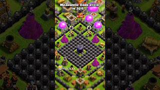 Dark Elixir In 2015 💀🗿shortsfeed clashofclans coc [upl. by Shult]